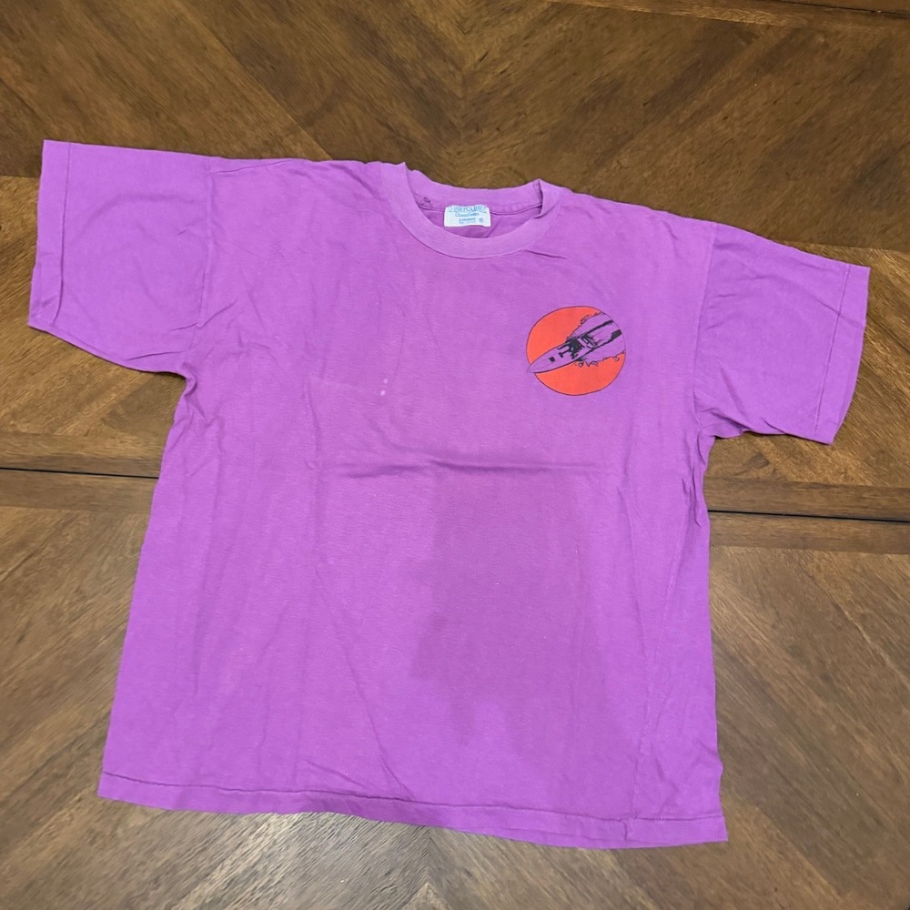 Vintage Key Club Bahamas Powerboat Adventures T-Shirt Purple Single Stitch XL